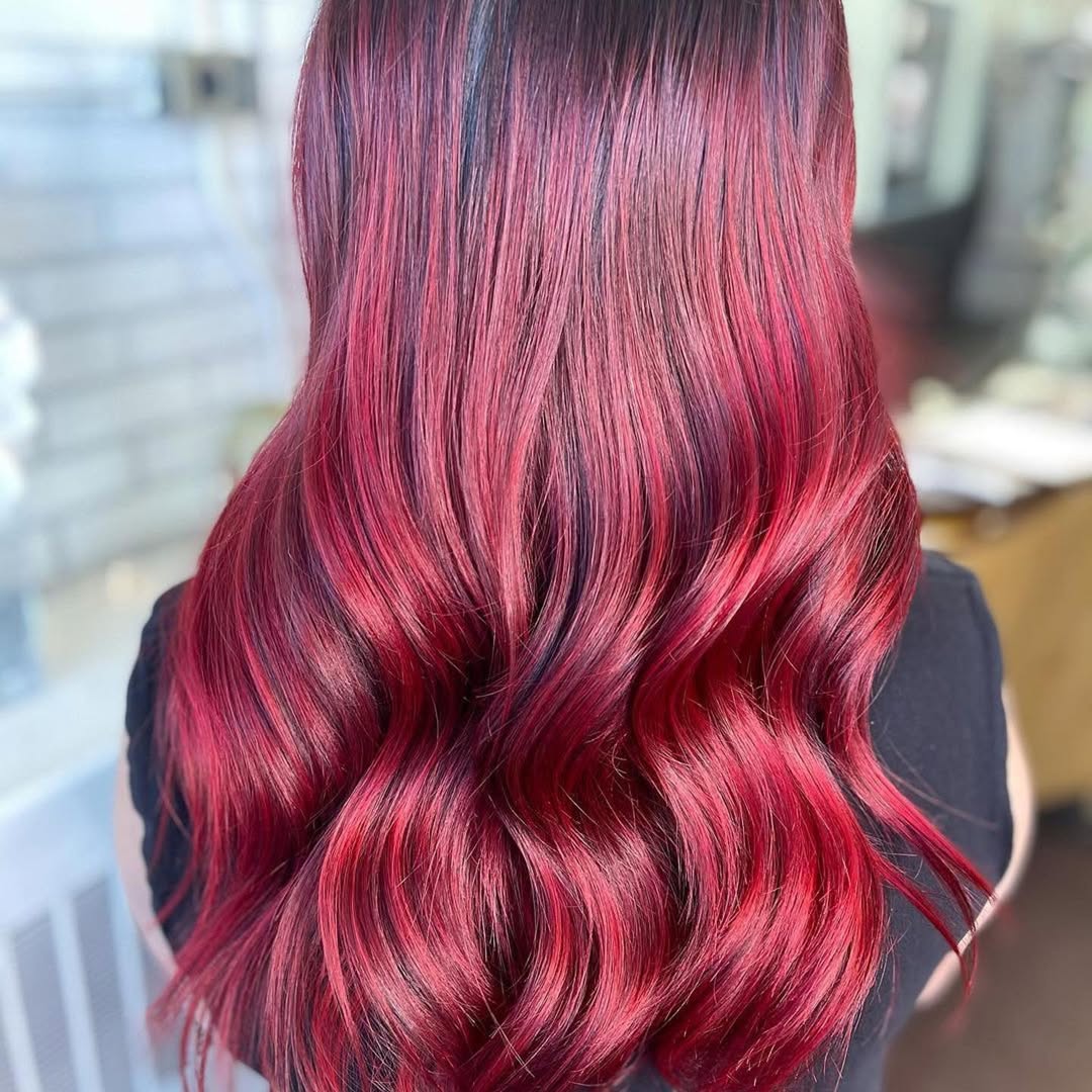 hair model after treatment