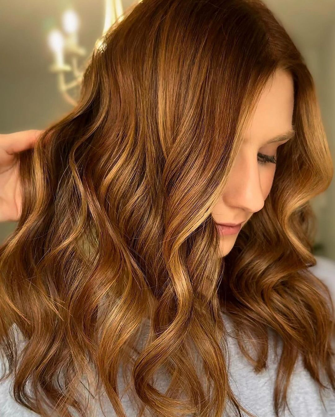 hair model after treatment