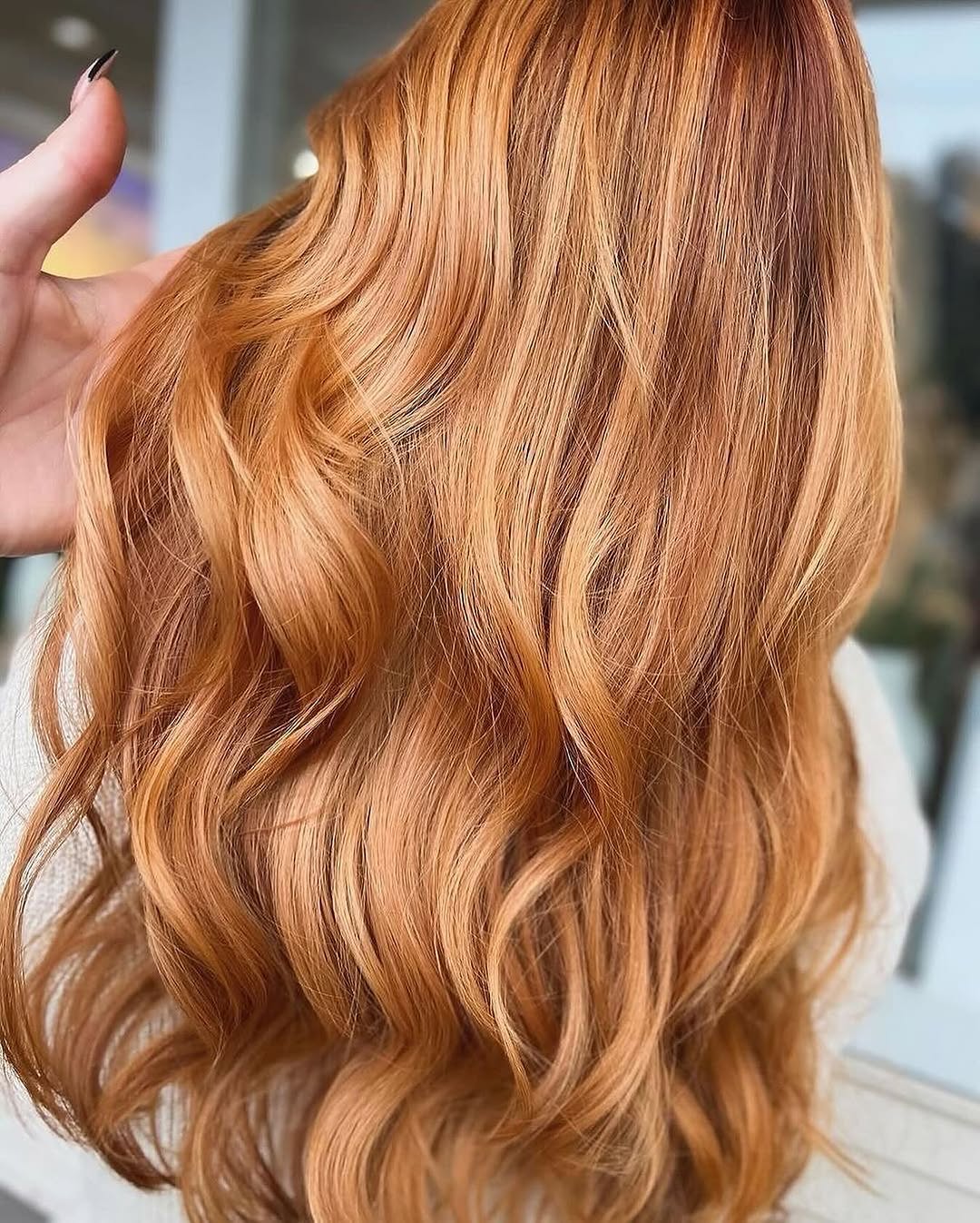 hair model after treatment