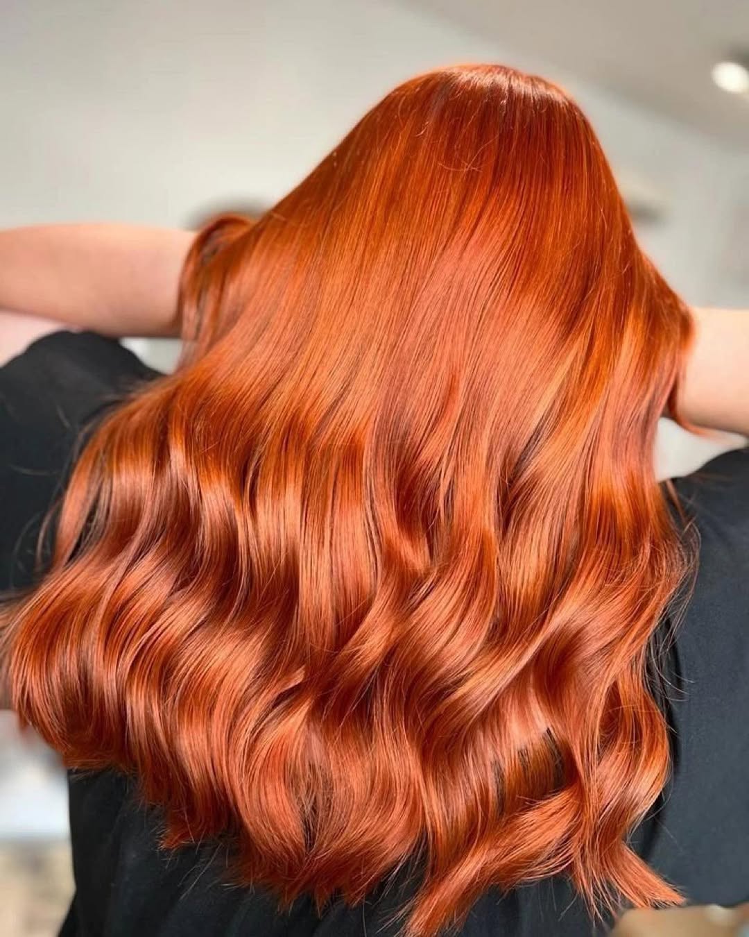 hair model after treatment